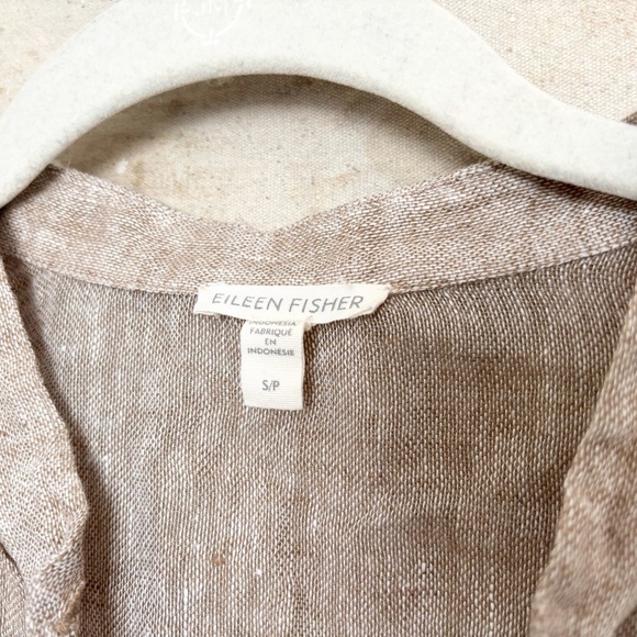 Eileen Fisher Mandarin Collar Short-Sleeve Shirt - Picture 3 of 5